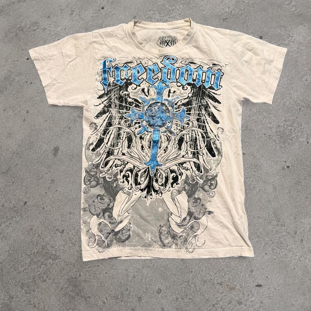 Y2K 2000’a Affliction Like Graphic Shirt Men’s Size Small